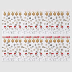 Christmas Tissue Paper, Snowman Paper