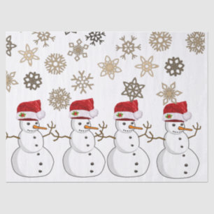 Christmas Tissue Paper, Snowman Paper