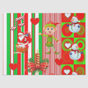 Christmas Tissue Paper, Snowman Paper