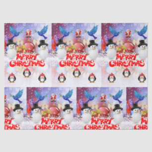 Christmas Tissue Paper, Snowman Tissue Paper