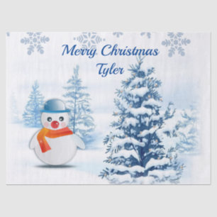 Christmas Tissue Paper, Snowman Tissue Paper
