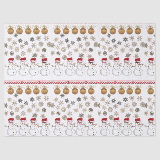 Christmas Tissue Paper, Snowman Tissue Paper (Front)