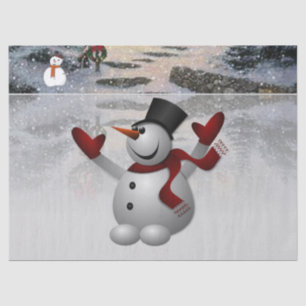 Christmas Tissue Paper, Snowman Tissue Paper