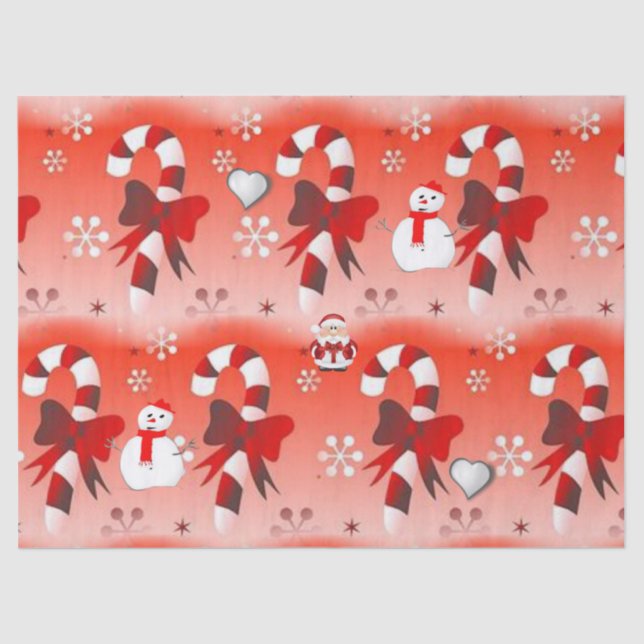 Christmas Tissue Paper, Snowman Tissue Paper (Front)