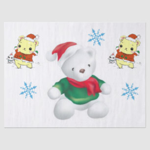 Christmas Tissue Paper, Teddy Bear Paper