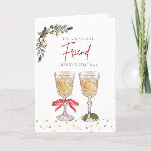 Christmas To a Special Friend Holiday Card