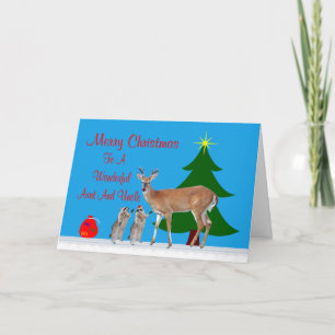 Christmas To Aunt And Uncle Greeting Card