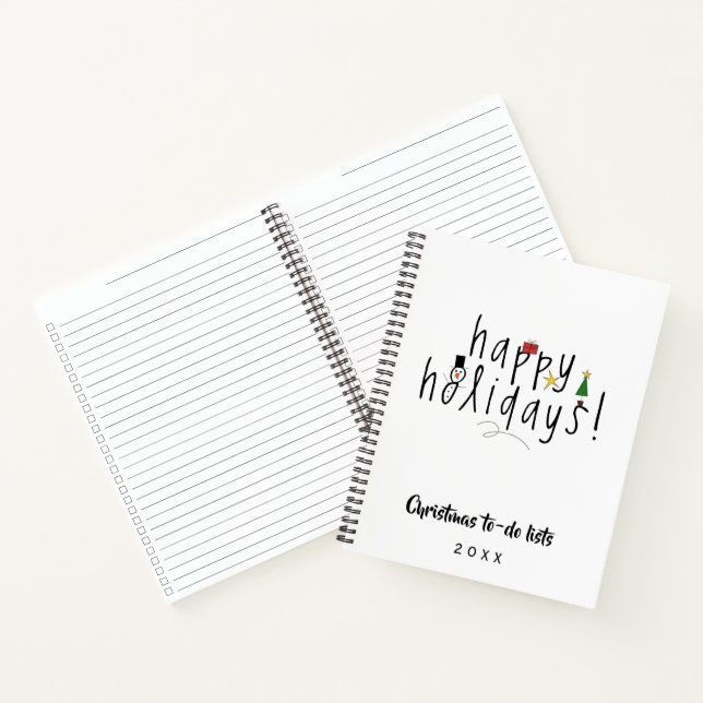 Christmas to do lists notebook (Inside)