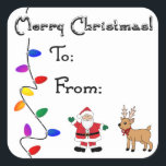 Christmas To/From Stickers<br><div class="desc">These adorable stickers will make it easy for parents when present wrapping time begins! Instead of writing each individual card out, just slap one of these cute stickers on top and you are good to go! They will add the perfect festive touch to your wrapped gifts, and are time-saving and...</div>