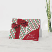 Christmas To Our Friends Gift Large Bow Card
