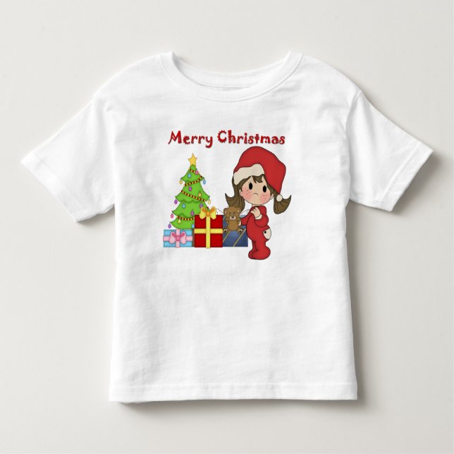 Christmas Toddler Girl Toddler Long Sleeve T-Shirt (Front)