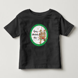 Christmas Toddler Long Sleeve Tee/Reindeer T-Shirt