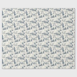 Christmas Toile Pattern Accessories Wrapping Paper