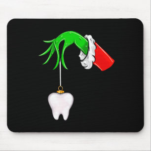 Christmas Tooth Dentist Dental Istant Teeth Xmas P Mouse Pad