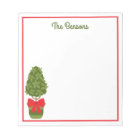 Christmas Topiary Personalised Notepad