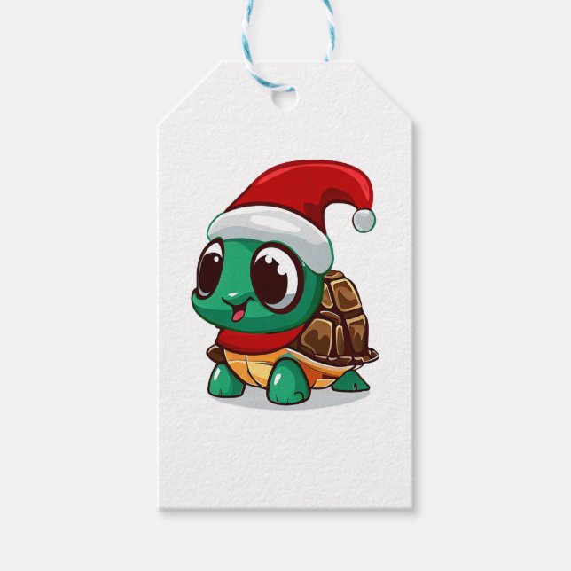 Christmas tortoise gift tags (Front)