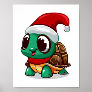 Christmas tortoise poster