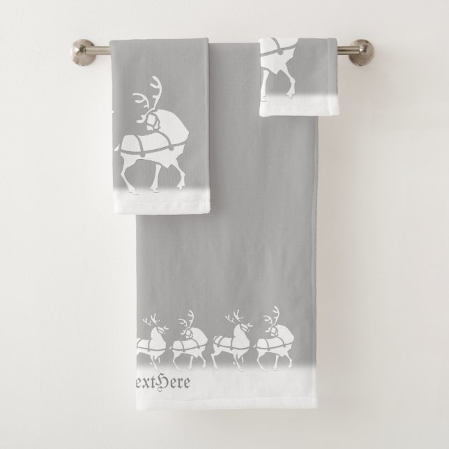 Christmas Towel Sets Personalised Holiday Towels (Insitu)