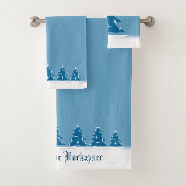 Christmas Towel Sets Personalised Holiday Towels (Insitu)