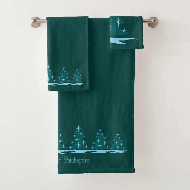 Christmas Towel Sets Personalised Holiday Towels (Insitu)