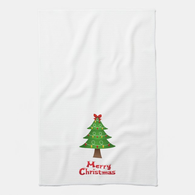 Christmas Towel with Christmas Tree (Vertical)