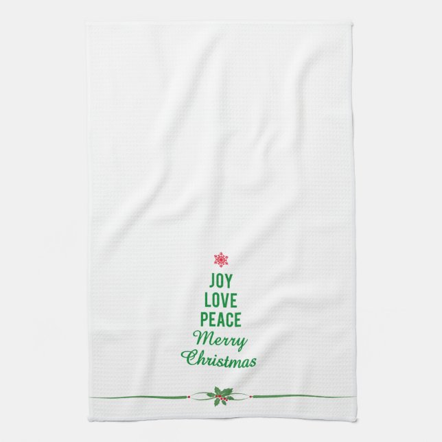 Christmas Towel with Christmas Tree (Vertical)
