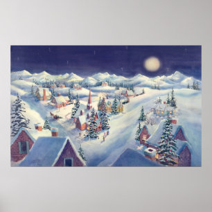 CHRISTMAS TOWN by SHARON SHARPE Poster