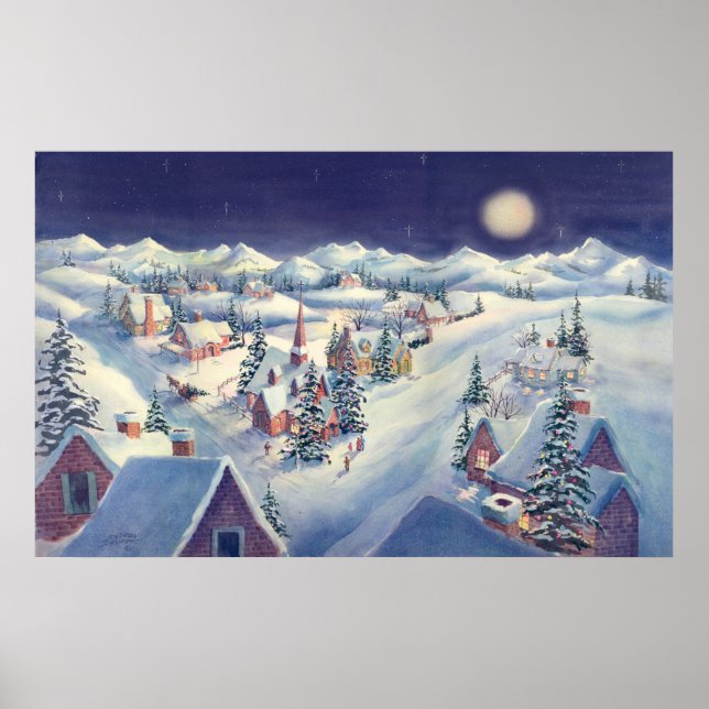 CHRISTMAS TOWN by SHARON SHARPE Poster (Front)