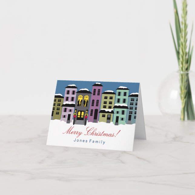 Christmas Town ~ Greeting / Note Cards (Front)