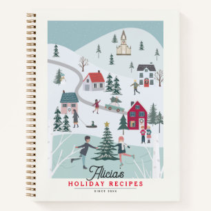 Christmas Town/Village Holiday Recipe Notebook