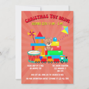 Christmas Toy Drive Family or Corporate Charity Invitation