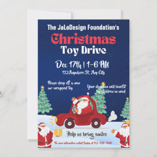 Christmas Toy Drive Family or Corporate Charity Invitation