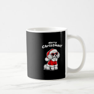 Christmas Toy Poodle Funny Santa Dog Cute Holiday  Coffee Mug