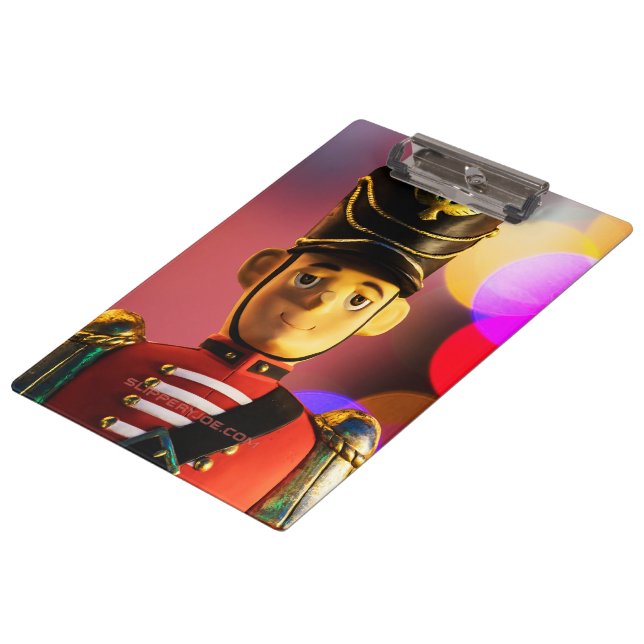 Christmas toy soldier figurine SlipperyJoe gay pri Clipboard (Angled)