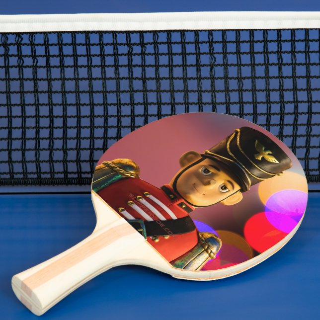 Christmas toy soldier figurine SlipperyJoe gay pri Ping Pong Paddle (Insitu)