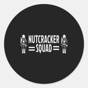 Christmas Toy Soldier Nutcracker Squad  Classic Round Sticker
