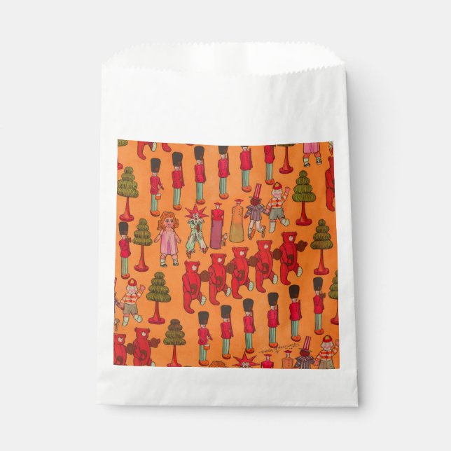 Christmas Toy Vintage Children Play Favour Bag (Front)