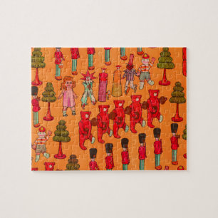 Christmas Toy Vintage Children Play Jigsaw Puzzle