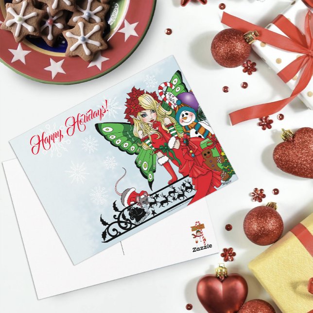 Christmas Toys Fairy Postcard (Creator Uploaded)
