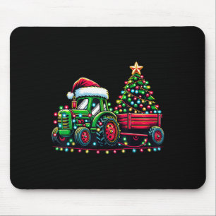 Christmas Tractor Boys Santa Xmas Farm Truck  Mouse Pad