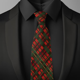 Christmas Traditional Plaid Tie