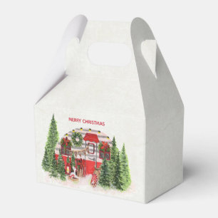 Christmas Trailer Camper Outdoorsy Theme Favour Box