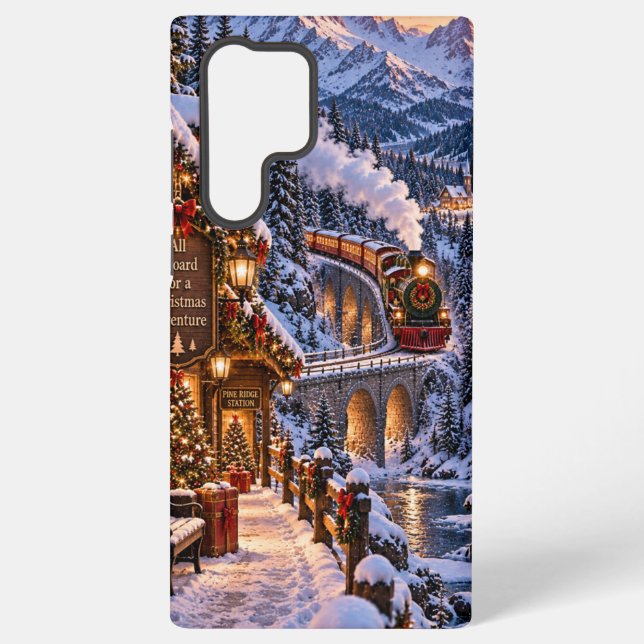 Christmas Train Adventure Phone Case (Back)