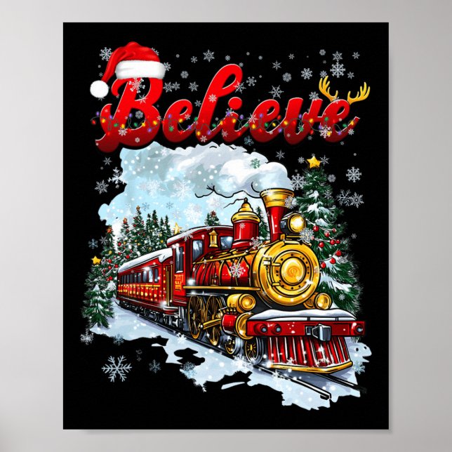 Christmas Train Christmas Believe Polar Express Xm Poster (Front)