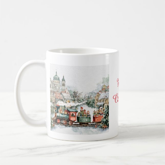 Christmas train coffee mug (Left)