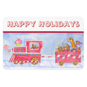 Christmas Train Flexi Magnet