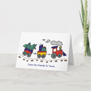 Christmas Train Holiday Card