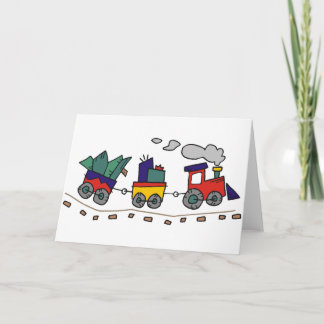 Christmas Train Holiday Card