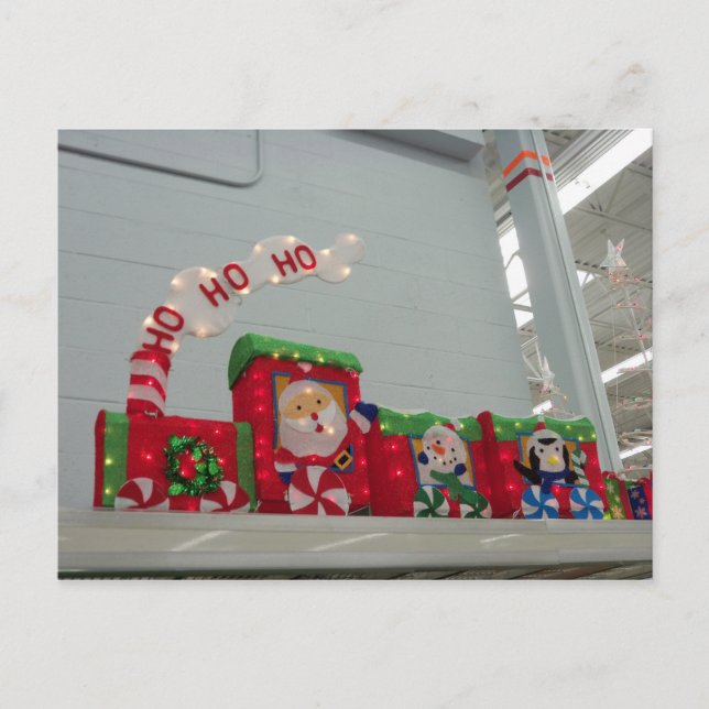 Christmas Train Holiday Postcard (Front)