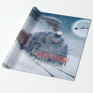 Christmas Train Holiday Wrapping Paper